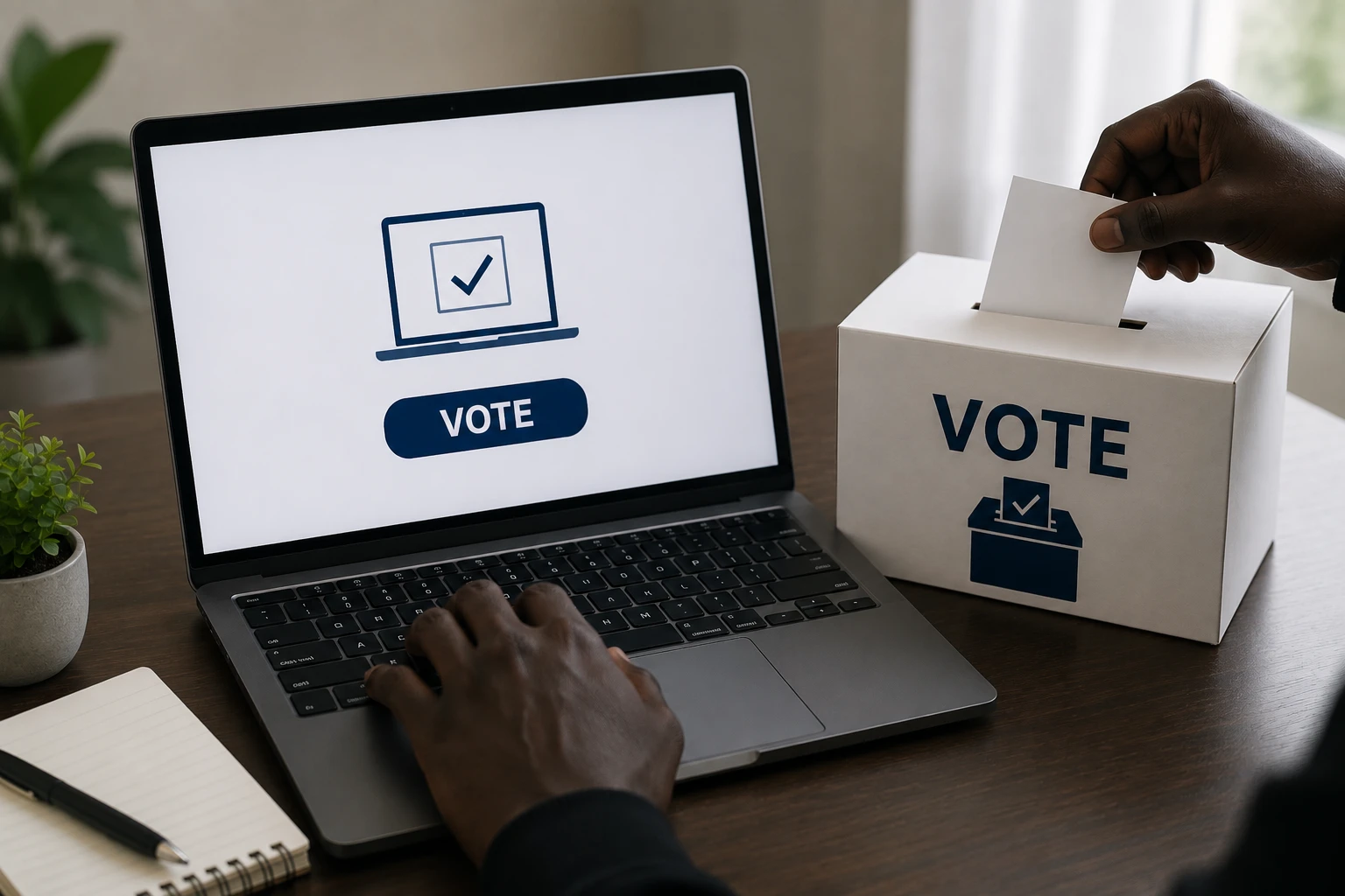 Secure voting interface